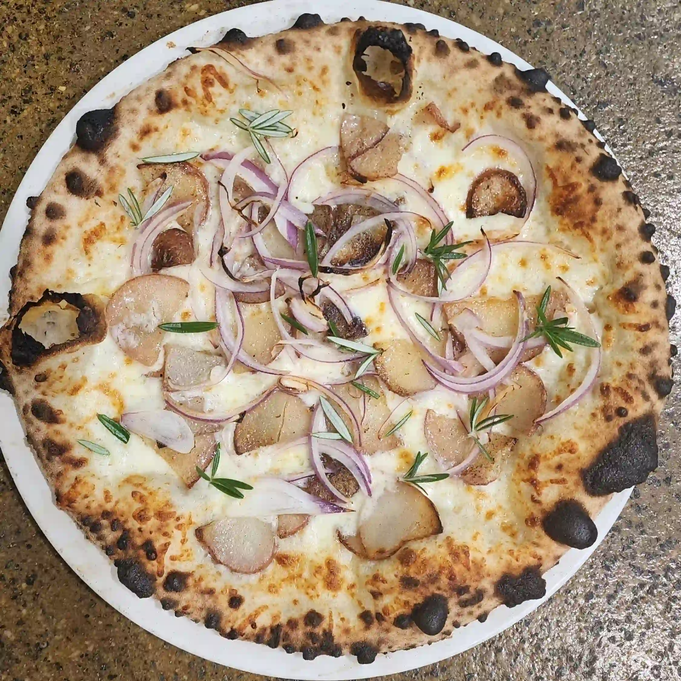 Potato head pizza