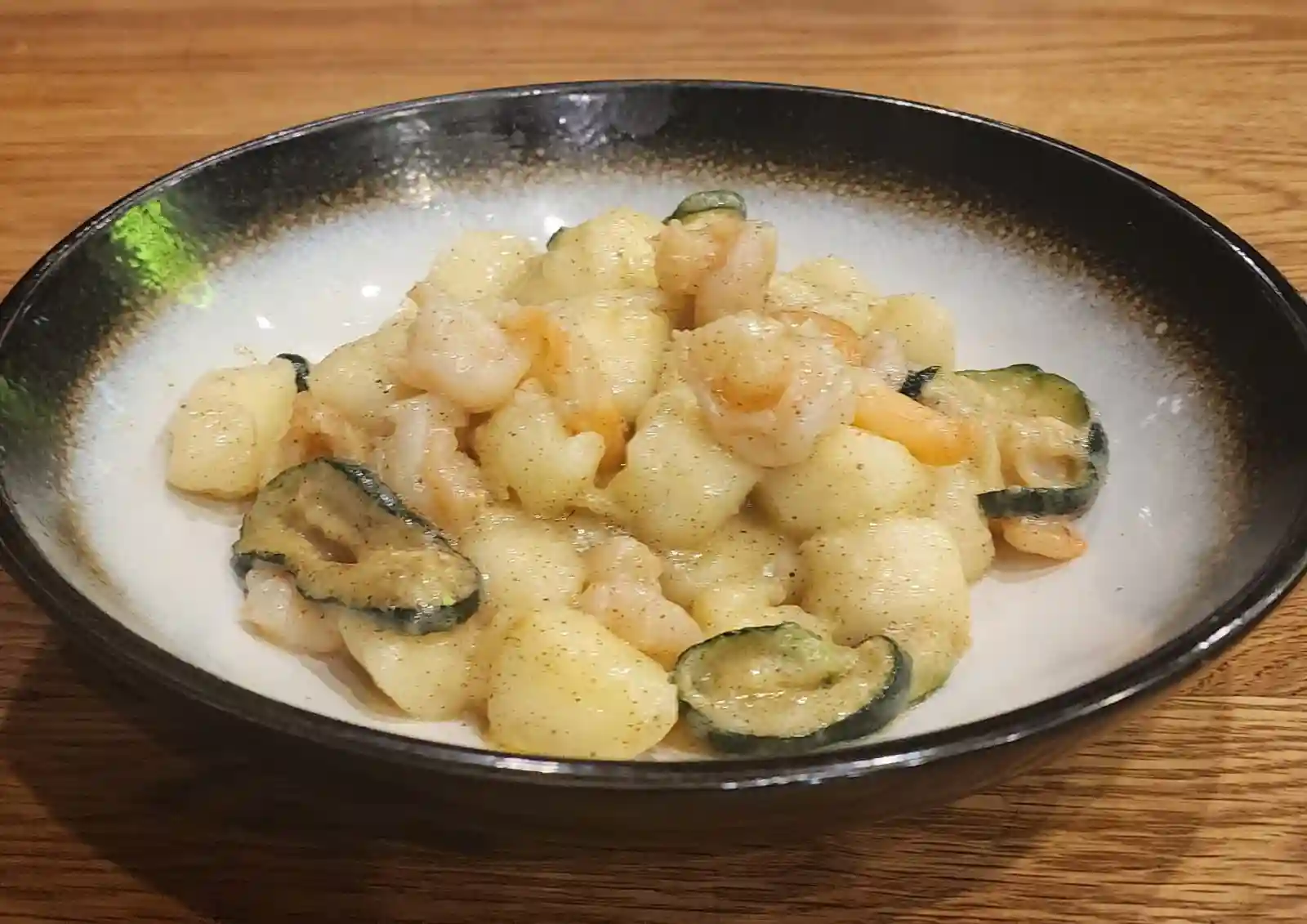 gnocchi garlic prawns pasta