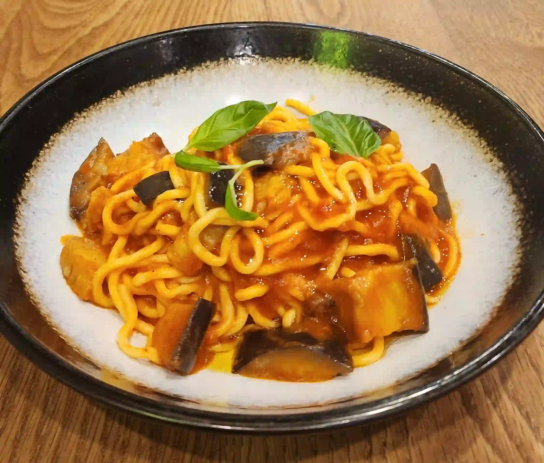 Spaghetti norma VEGAN