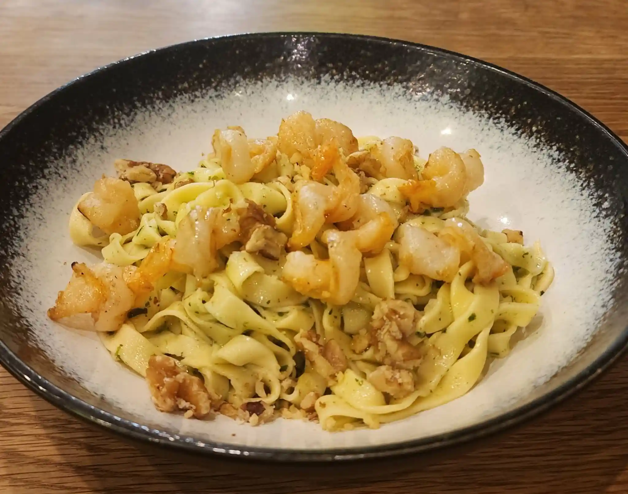 basil pesto prawns pasta