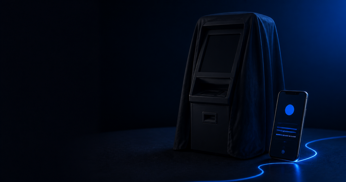 Editorial artwork for Bitcoin ATMs Are Dying