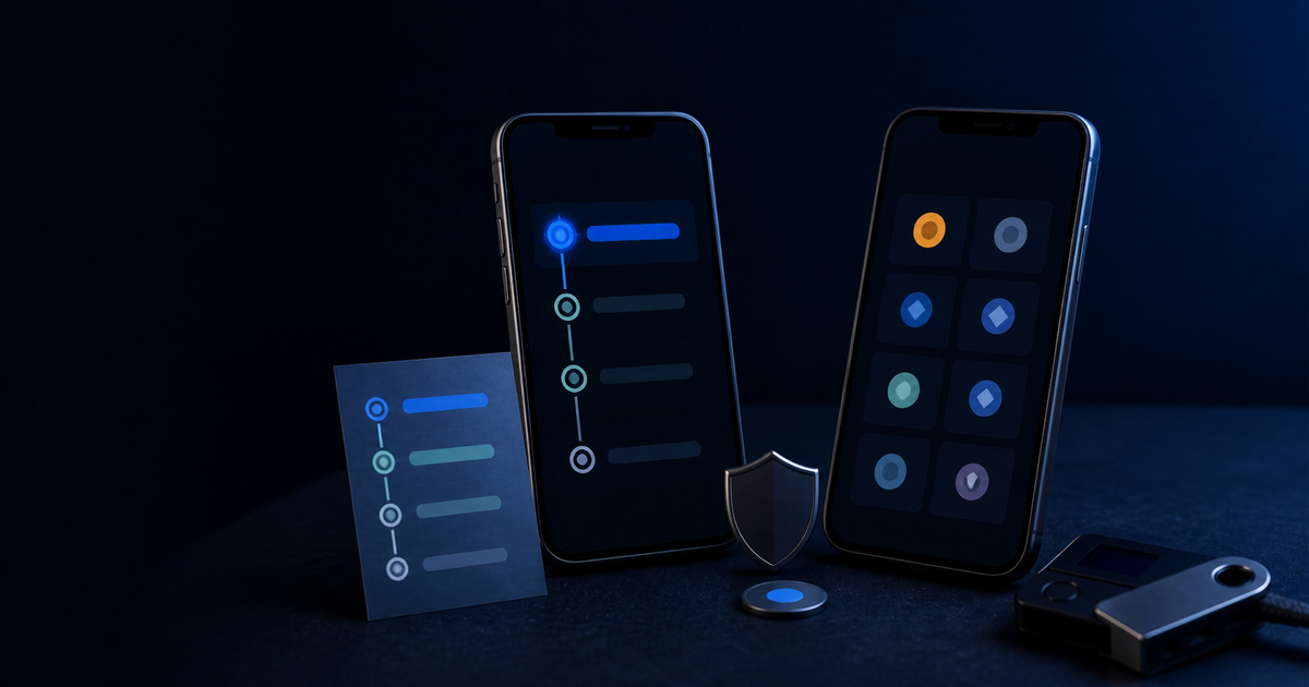 Editorial artwork comparing Crypto Dispensers and Coinbase