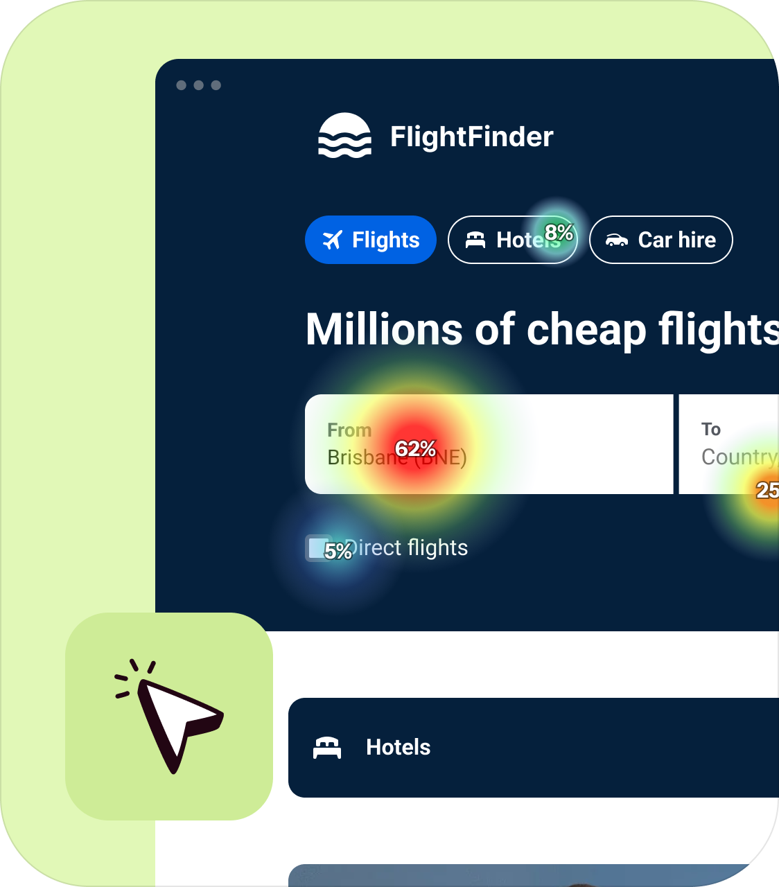 Dashboard mockup