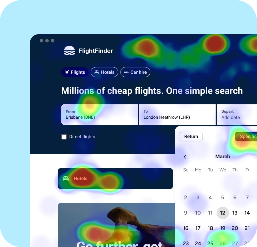 Dashboard mockup