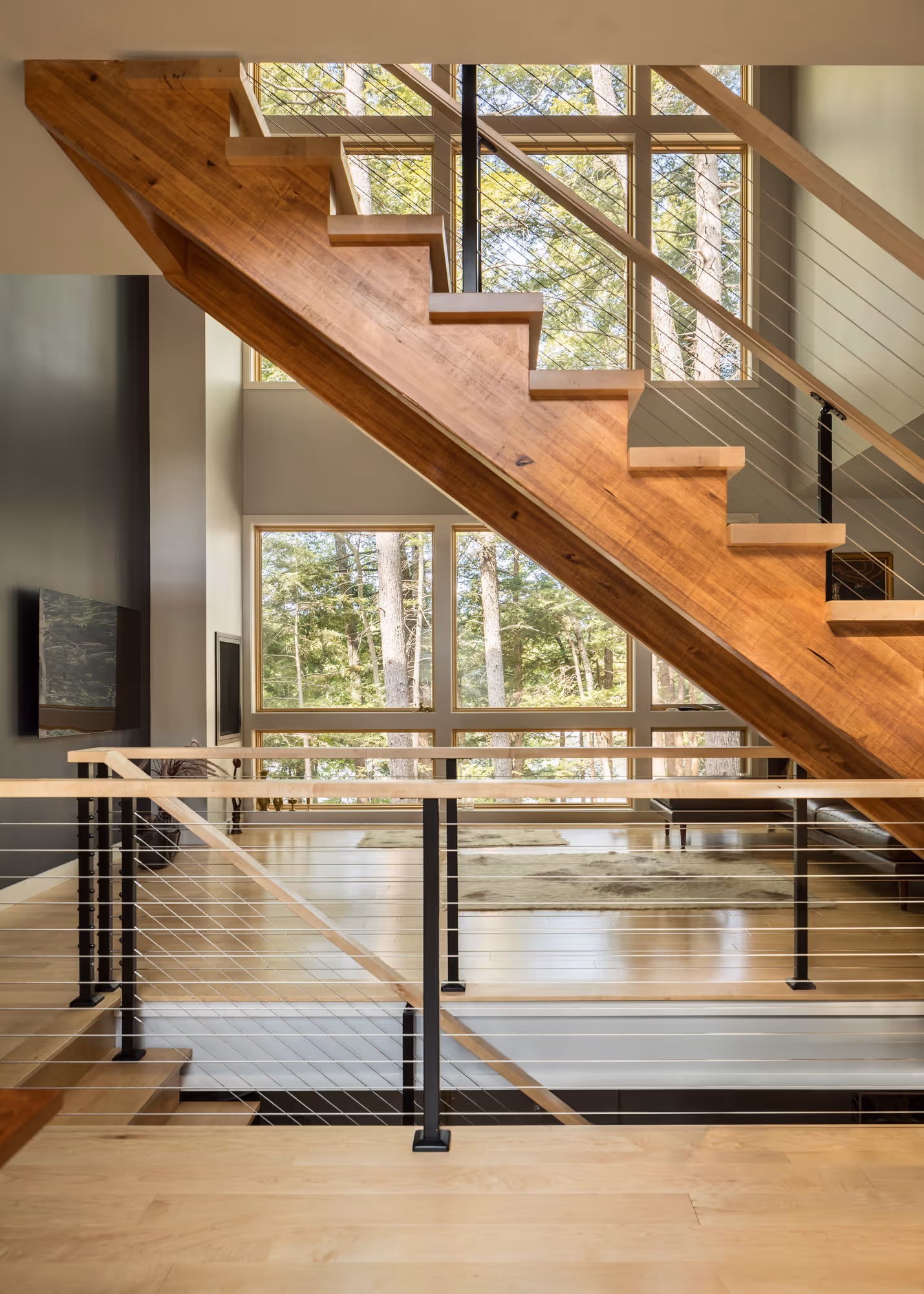 Wittemore Cove interior with partial staircase