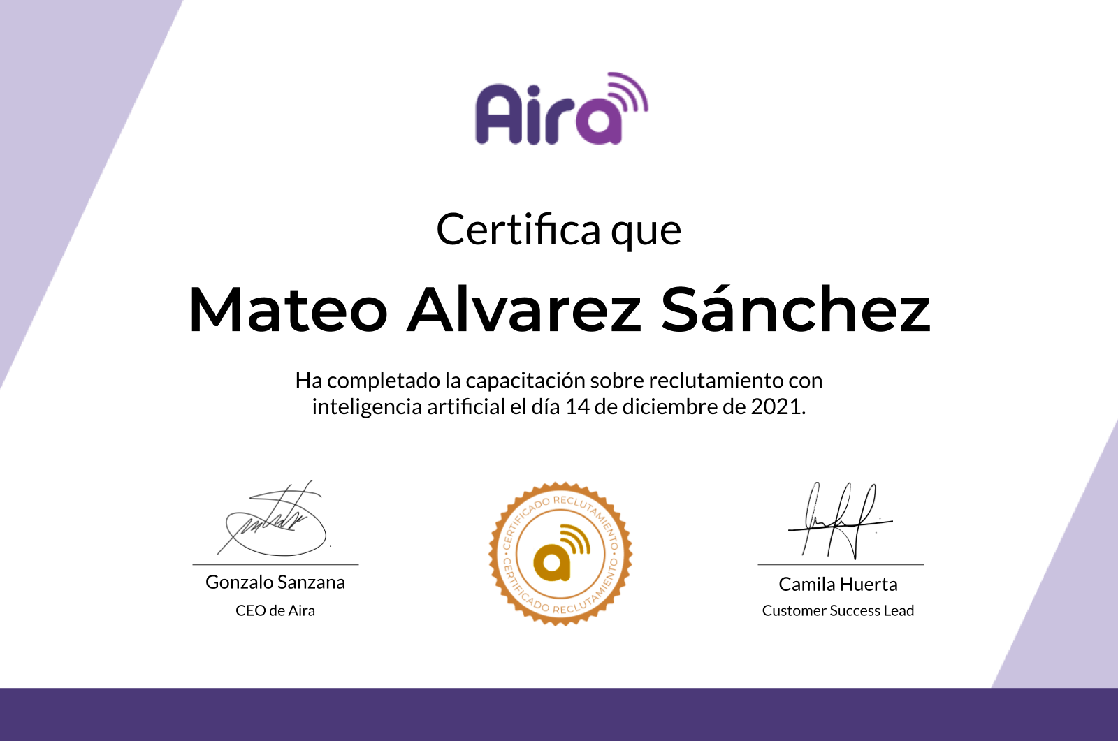 Este es tu diploma