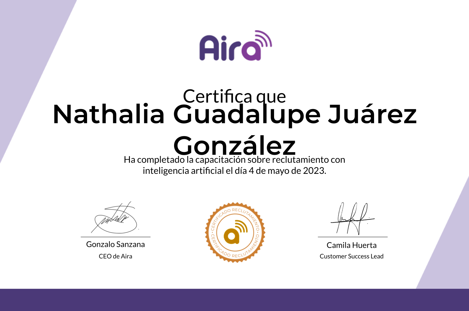 Este es tu diploma