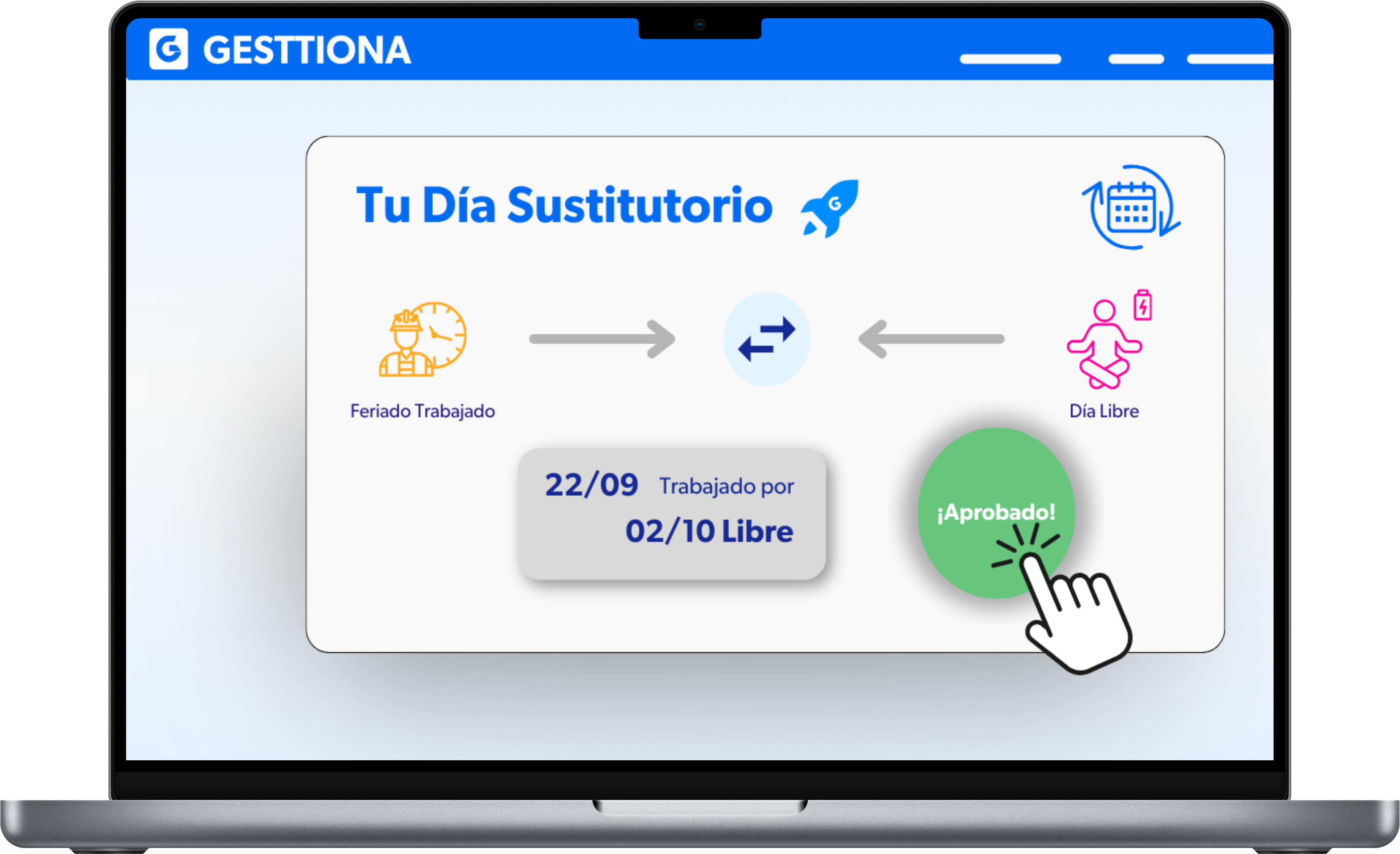 Calendario animado de gestión