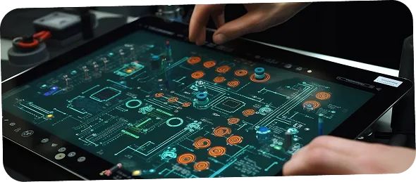 Developer building scalable IoT software with secure device and cloud integration