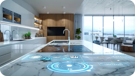 Smart home automation with connected lighting, climate control, and security