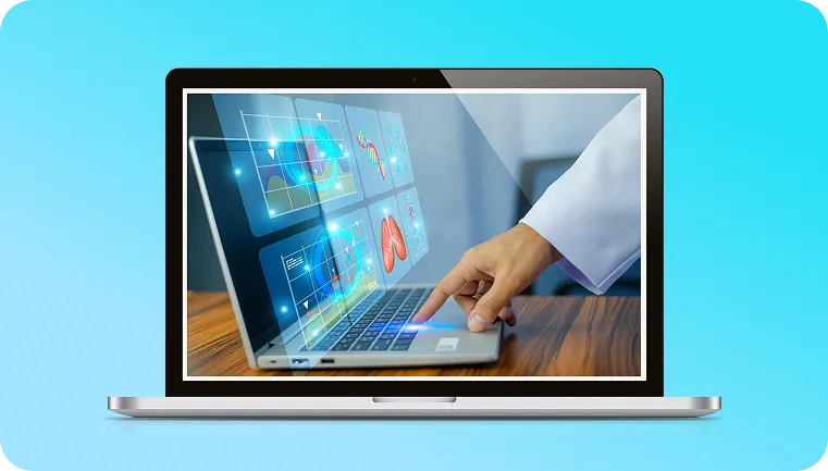 Dashboard of a no-code healthcare patient intake and monitoring system showing automation and improved workflow speed.