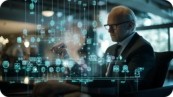 AI and machine learning integration with interactive data panel