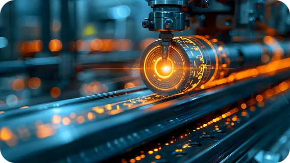 Factory pipeline monitored by computer vision system for smart manufacturing