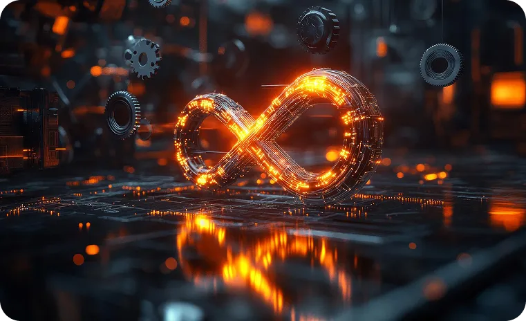 DevOps services illustrating continuous delivery workflow for scalable cloud applications