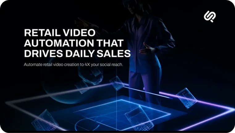 Retail video automation system with AI model for automation driving daily sales