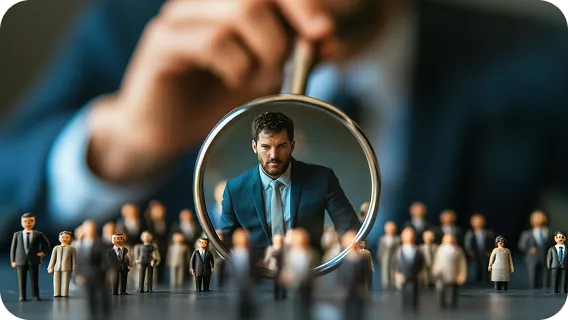 HR manager reviewing candidates, ai predictive model for decision-making
