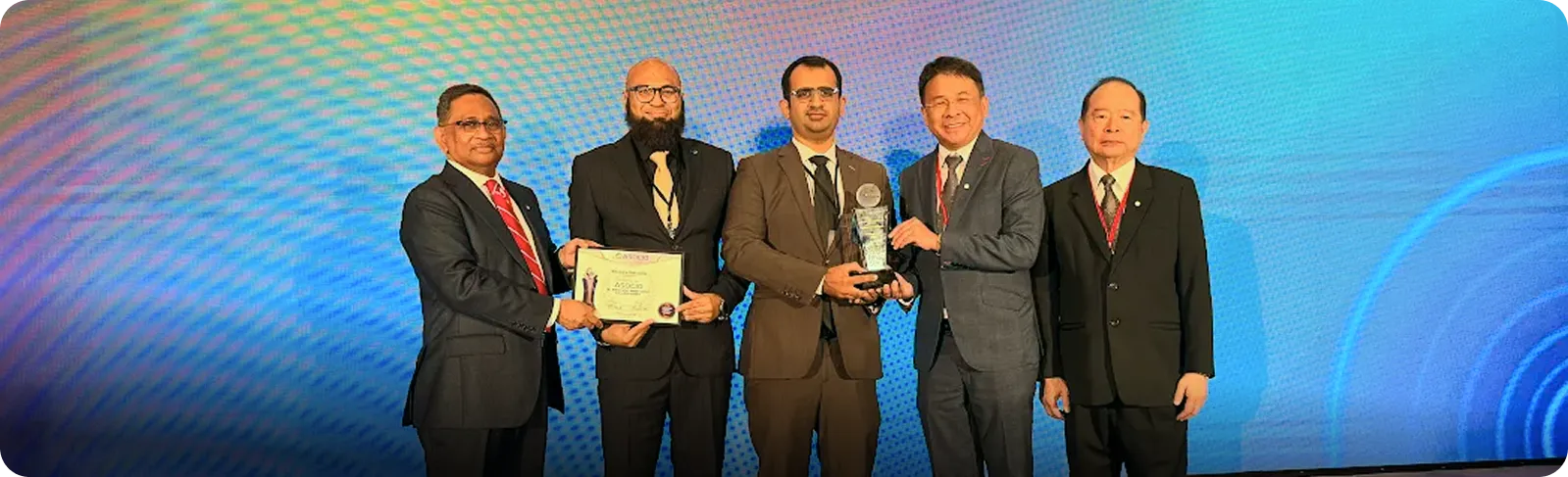 Phaedra Solutions Team Receiving the ASOCIO Award