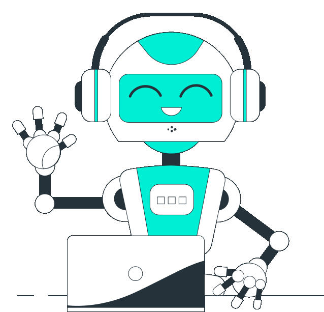 AI agent development with robot and engineers in smart lab environment