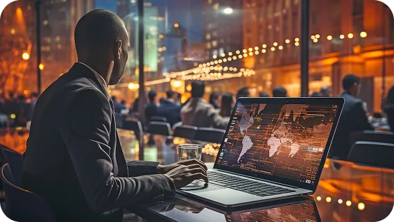 Fintech web design showcasing secure and trust-focused financial websites