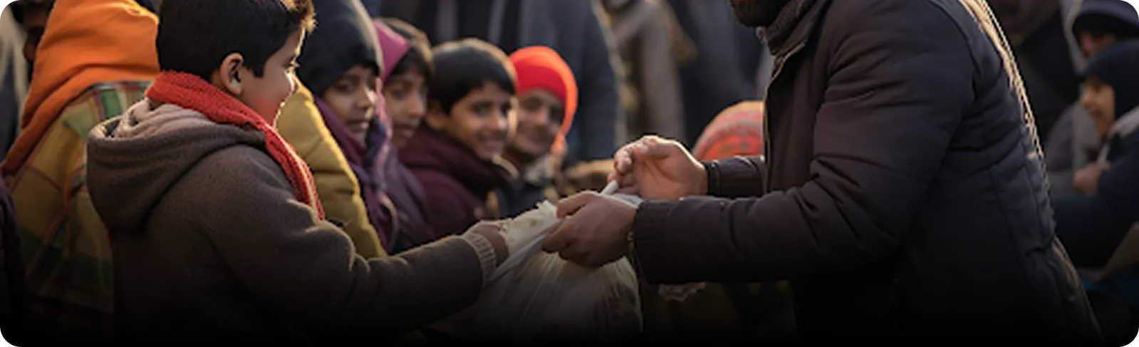 Phaedra Solutions community support program distributing relief to children