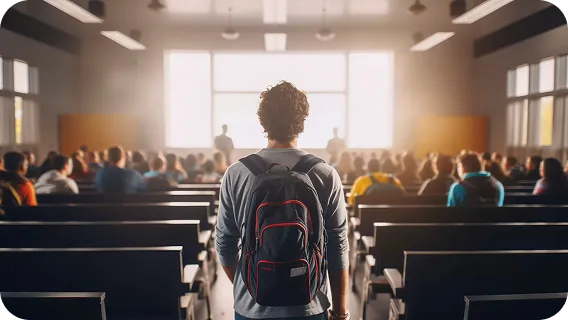 Student in a classroom representing smarter learning platforms for education
