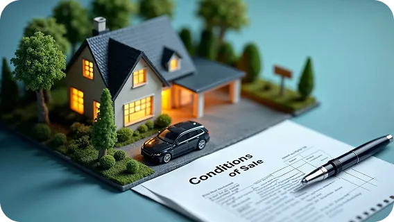 Miniature house and car next to policy papers for streamlined insurance workflows