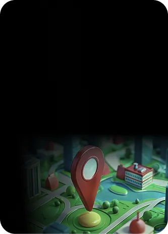 Phaedra Solutions Office Locations banner with 3D map pin