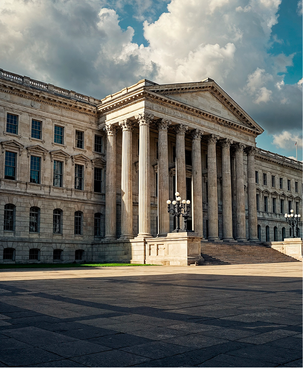 Historic government building photo, illustrating secure cloud and digital platform engineering