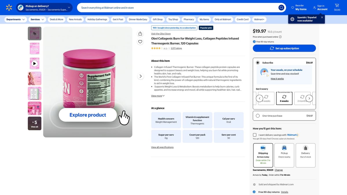 Top 7 Best Thermogenic Fat Burner Picks for 2026 - Obvi Collagenic Burn for Weight Loss