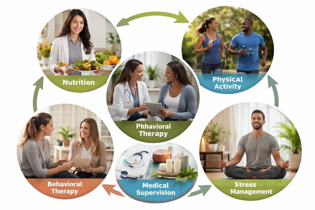 Components of adult weight loss programs