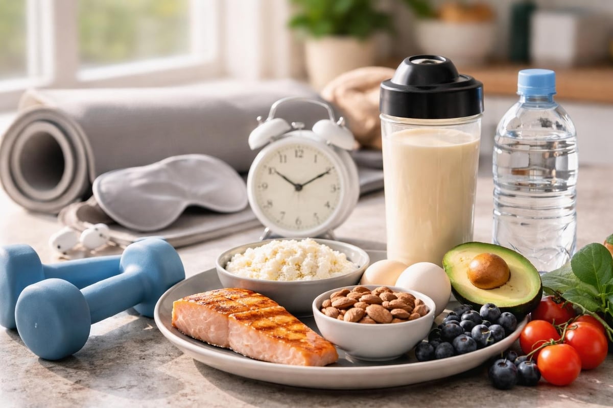 Lifestyle factors supporting protein diet success