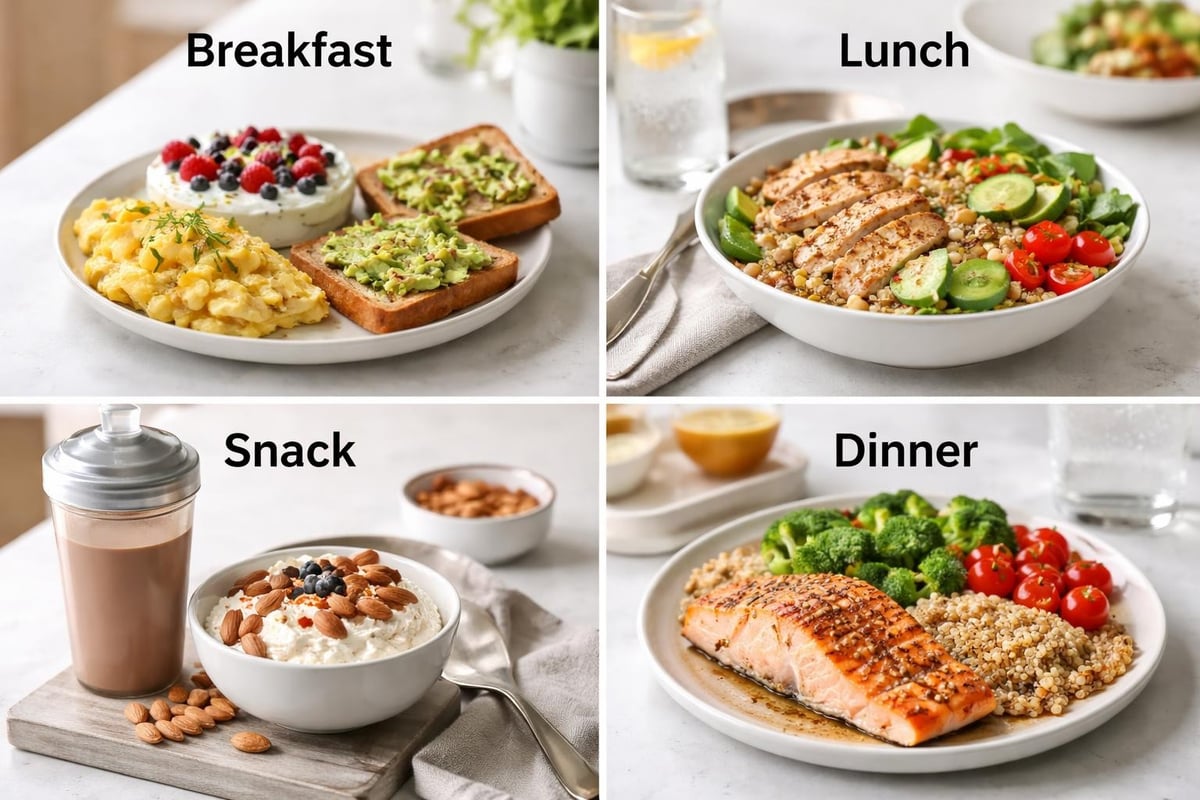 Daily protein distribution for weight loss