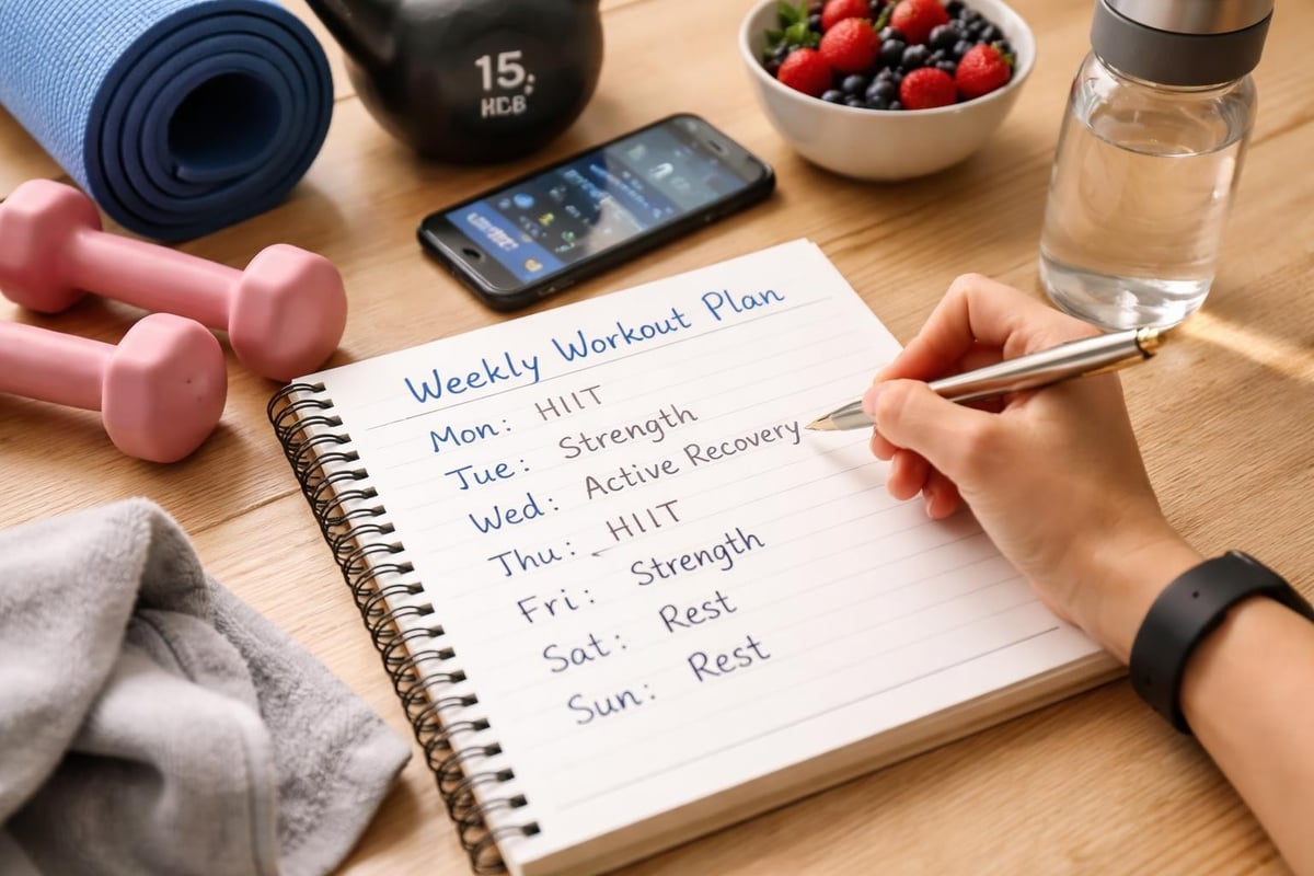 Weekly exercise programming strategy