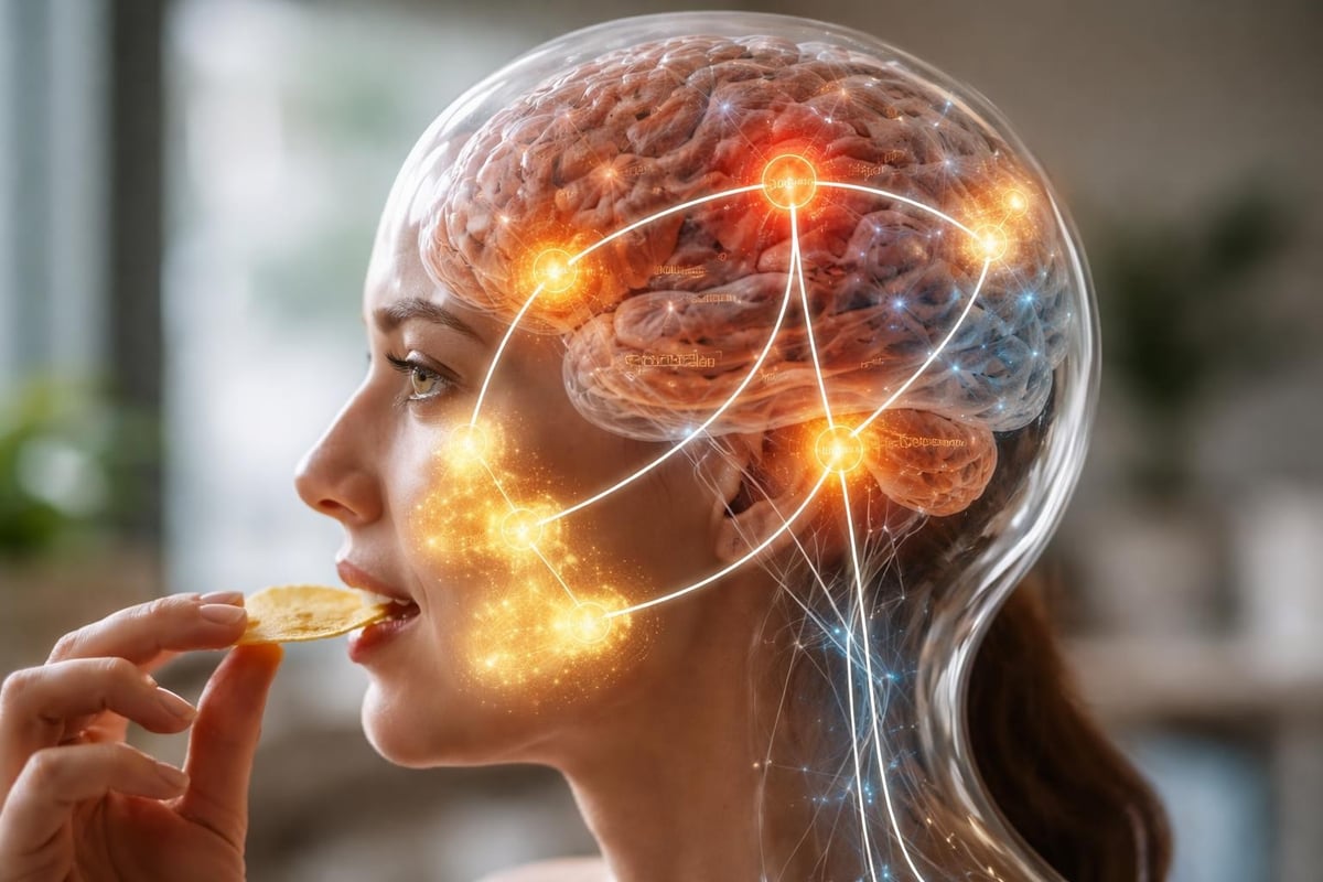 Brain mechanisms controlling facial fat storage