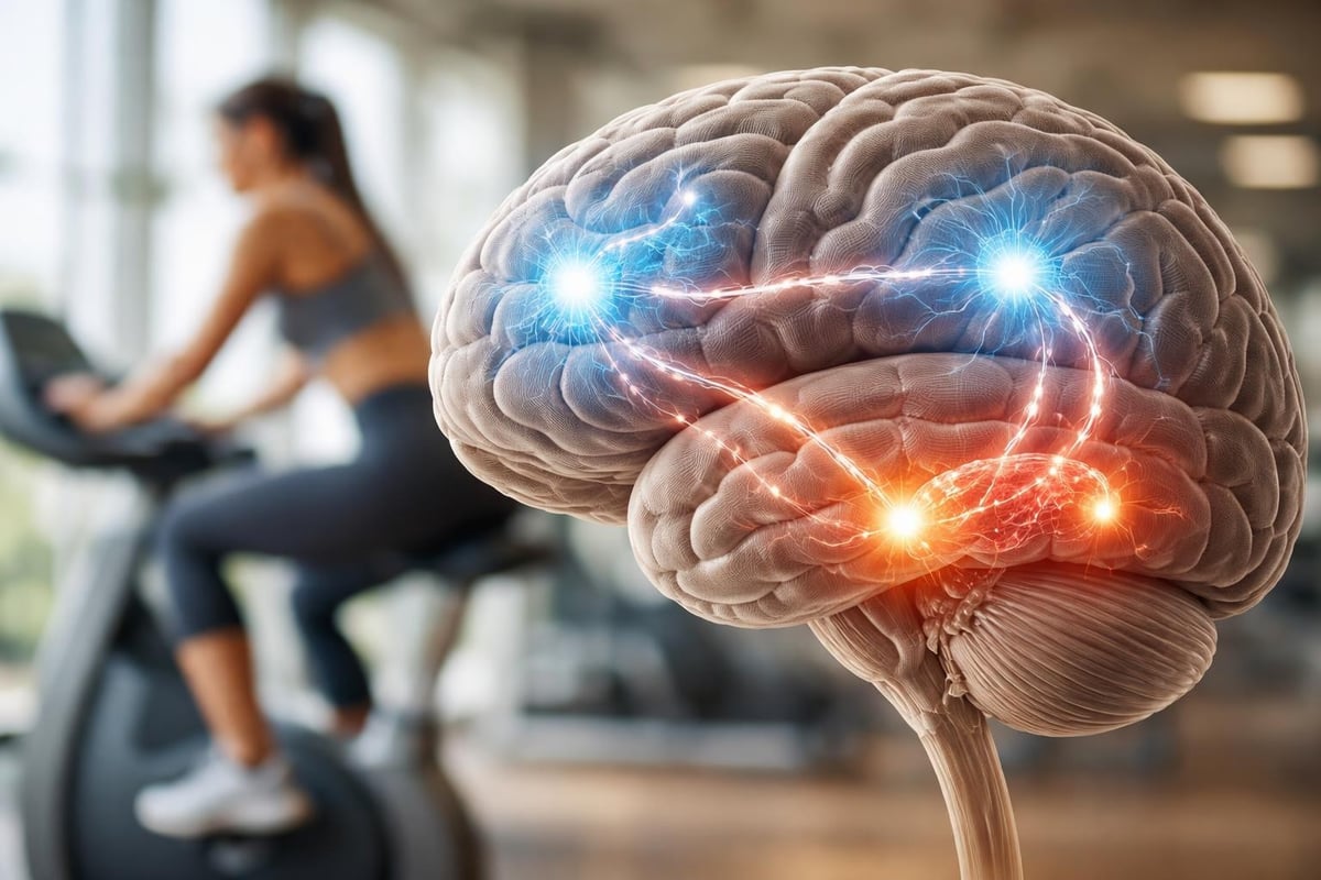 Brain pathways forming exercise habits