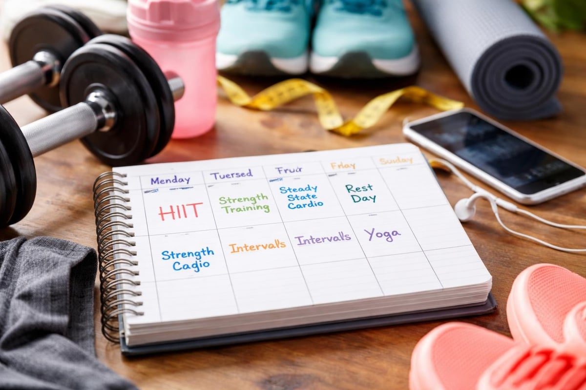 Exercise intensity progression