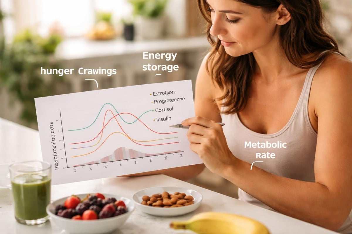 Female hormonal cycle and metabolism