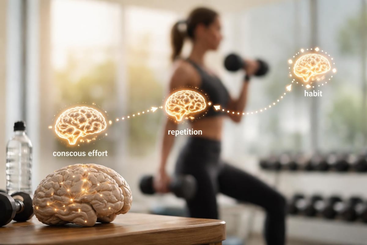 Exercise habit formation process
