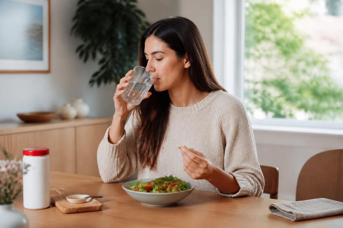 Meal timing and supplement routine
