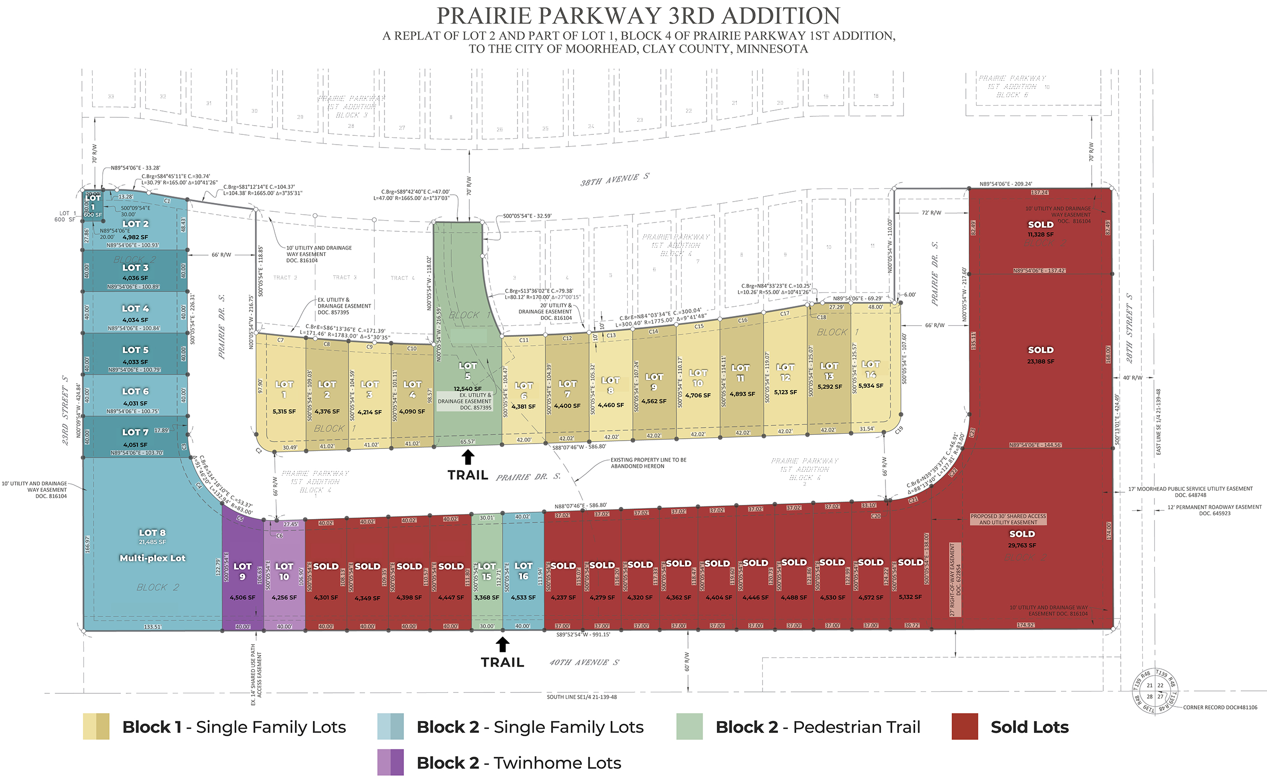 plat map Prairie PKWY 3rd