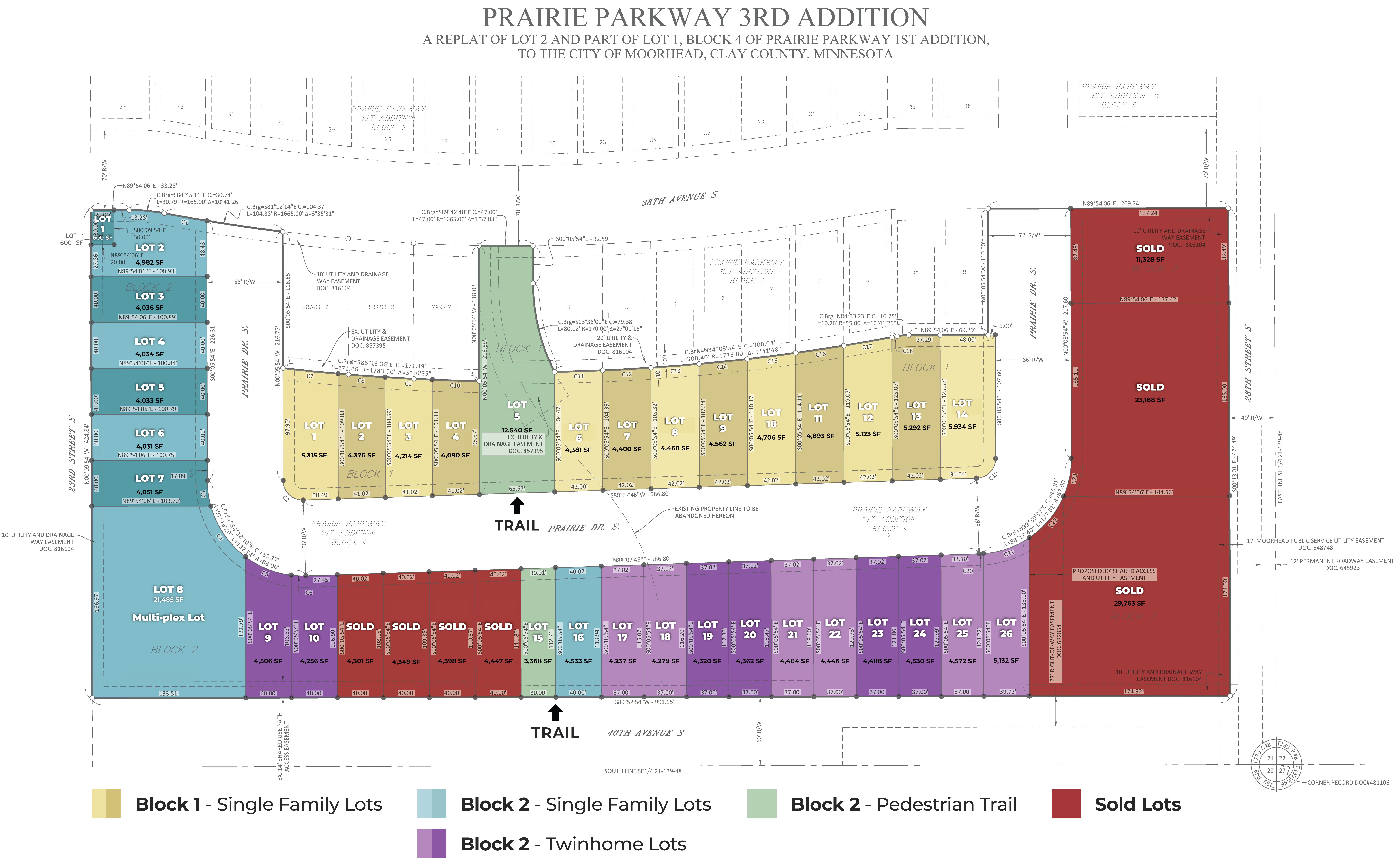 plat map Prairie PKWY 3rd