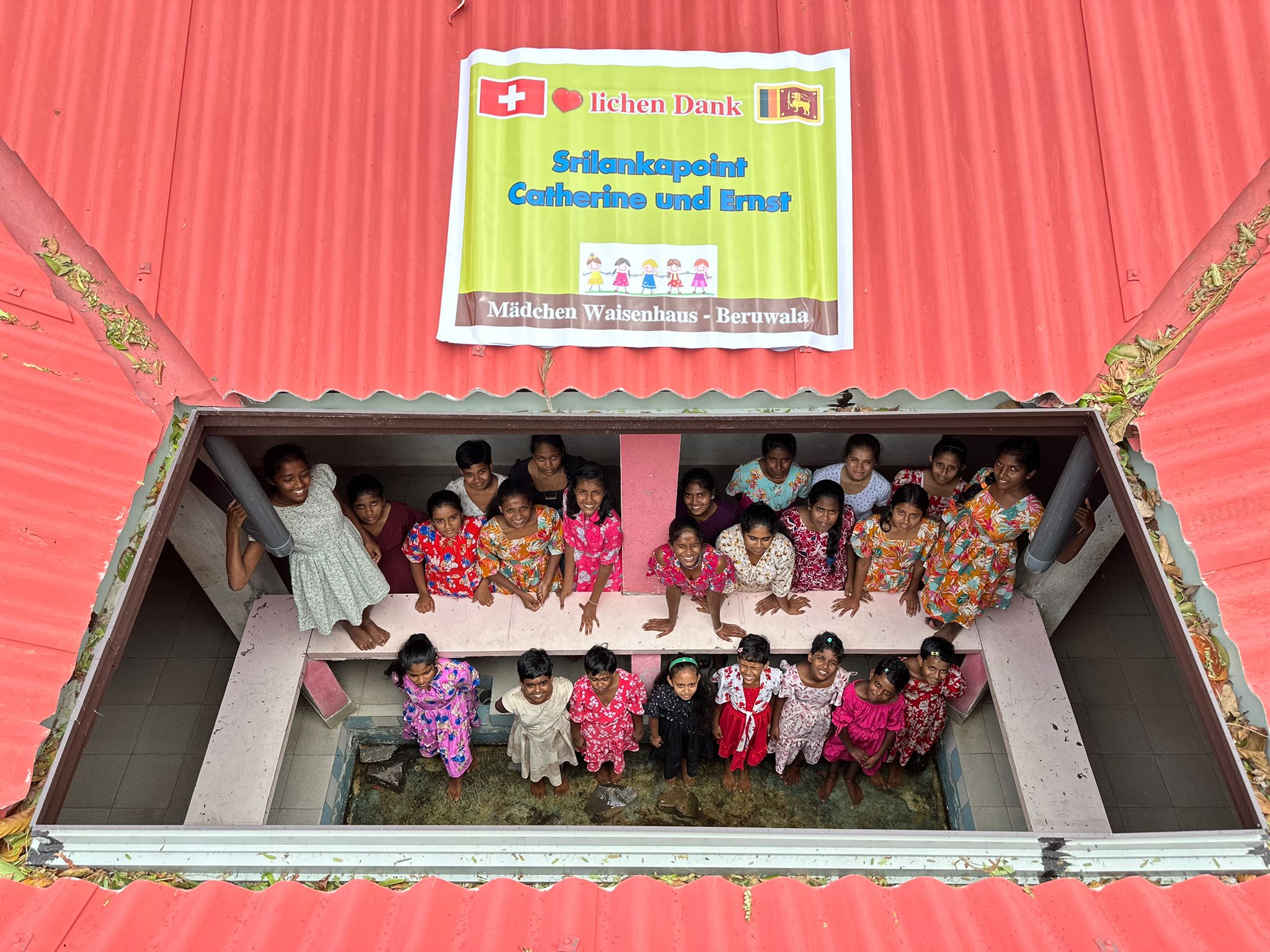 Roof of the “Vijitha Balika” girls’ home after renovation