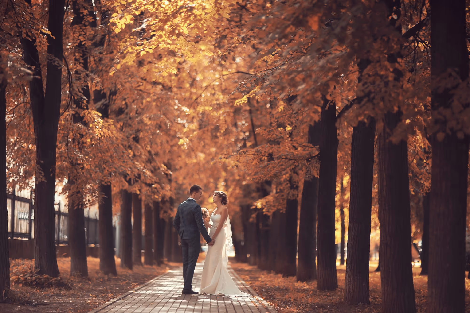 How to Choose a Wedding Dress for a Fall Destination Wedding