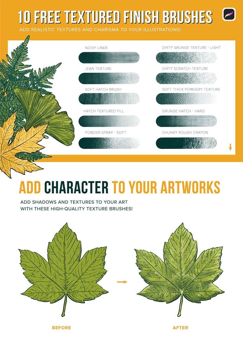 10 free texture brushes