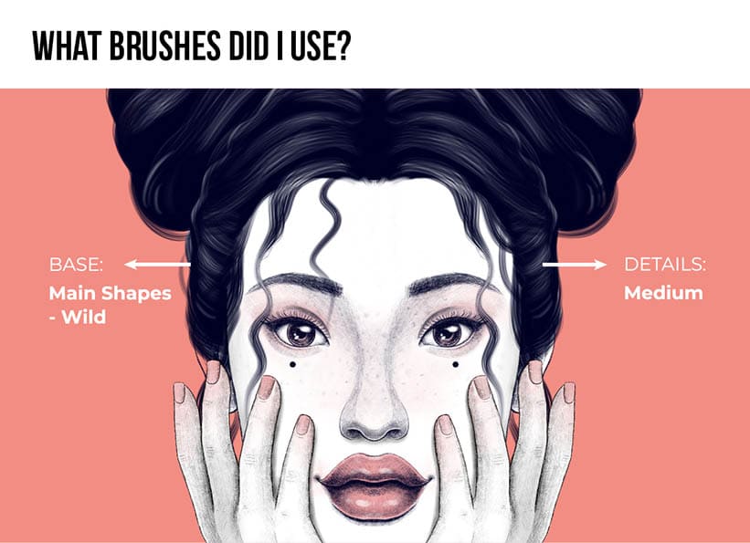 Hair brushes for Procreate allow you to draw hair the easiest way