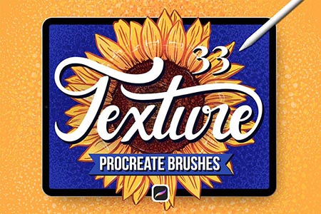 33 Texture Brushes for Procreate - Add visual interest to your digital illustrations