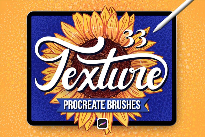 33 Texture Brushes for Procreate - Add visual interest to your digital illustrations