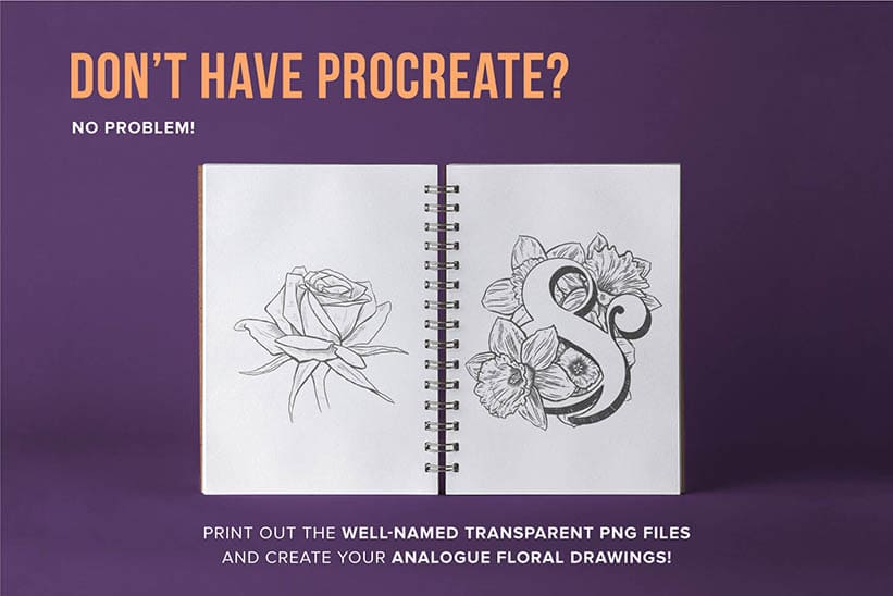 these flowers come as well named png files