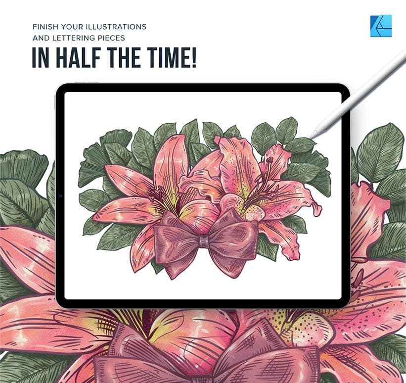create floral art faster than ever in afffinity