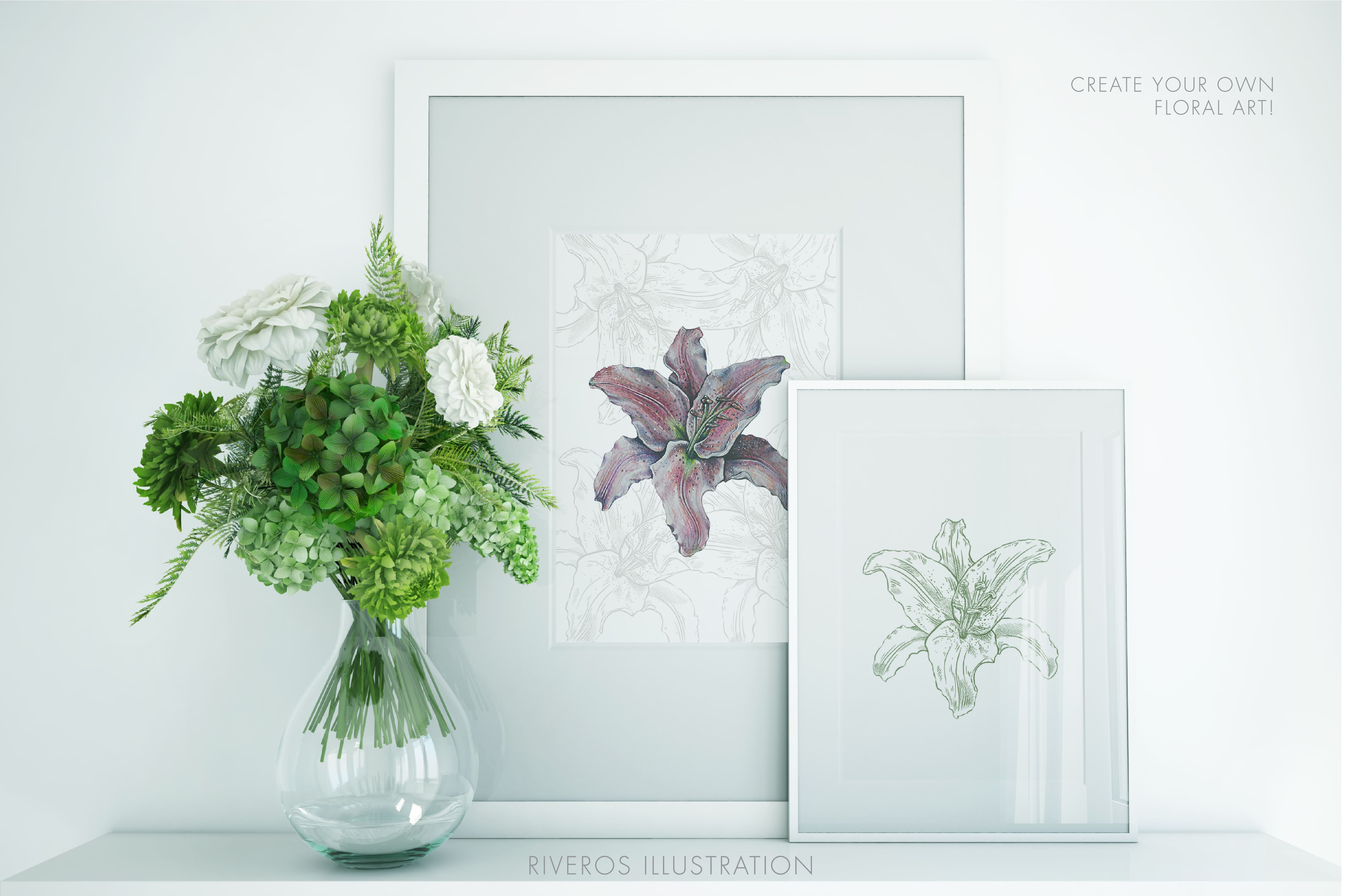 Create your own floral art and floral illustrations